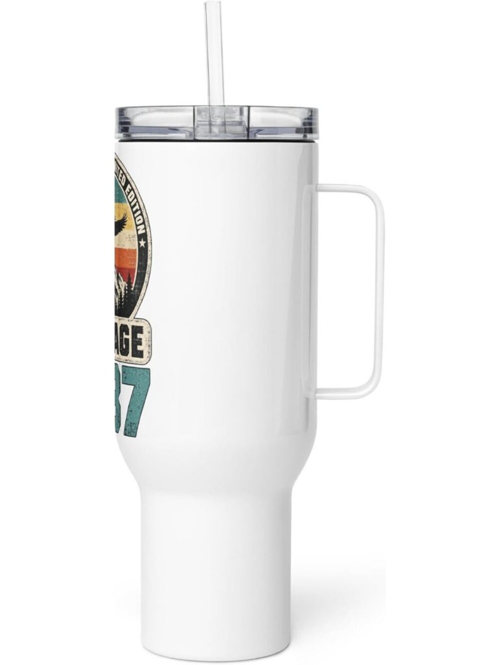 Vintage 1987 Limited Edition 40th Birthday Stainless Steel Travel Tumbler Gift